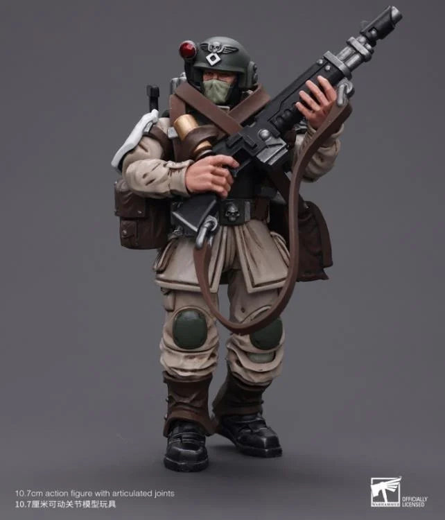 JOYTOY Warhammer 40k - Astra Militarum Cadian Command Squad Veteran with Medi-pack
