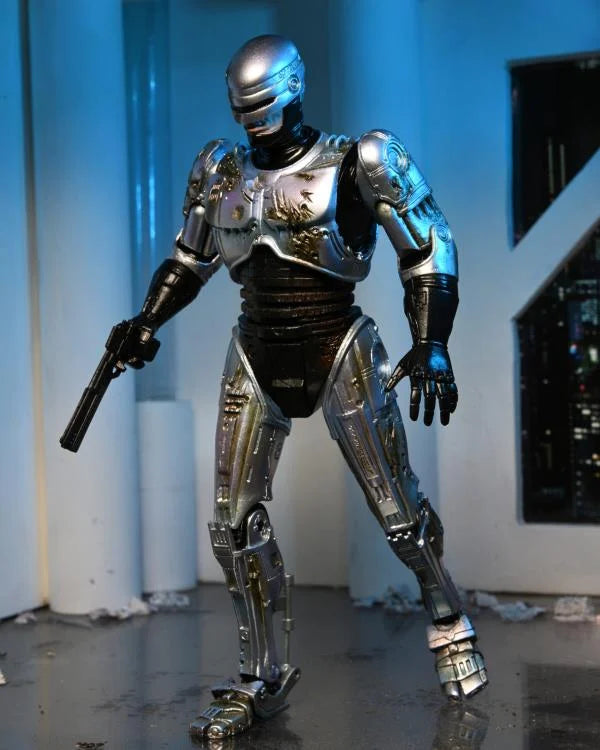 Battle Damaged RoboCop with Chair NECA Ultimate Action Figure