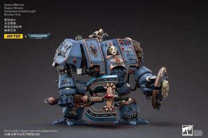 Warhammer 40K - Space Marines Space Wolves Venerable Dreadnought Brother Hvor 1/18 Scale Figure