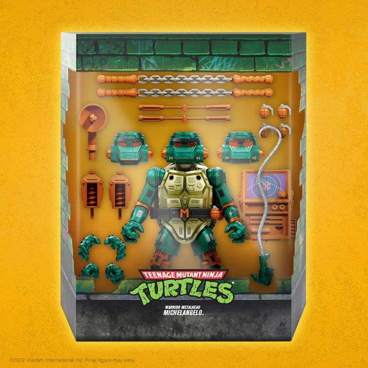 Warrior Metalhead Michelangelo Teenage Mutant Ninja Turtles ULTIMATES! Super7