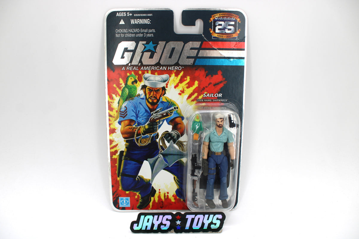 Shipwreck G.I. Joe 25th Anniversary 3¾-Inch Figure — Card Front
