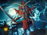 Bone-Zai Skeleton Warriors Infinite Legions 6-Inch Figure — Dramatic Moonlit Diorama Pose with Sword