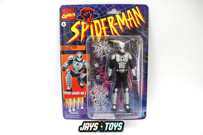 Spider-Armor MK I Marvel Legends Retro Collection Figure — Card Front