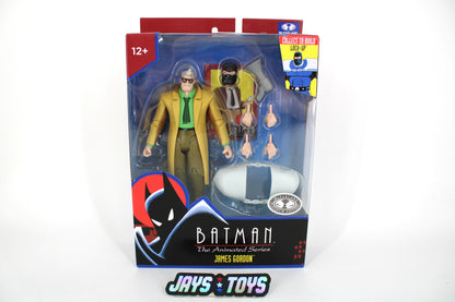 James Gordon BTAS Platinum Edition McFarlane Figure — Card Front View