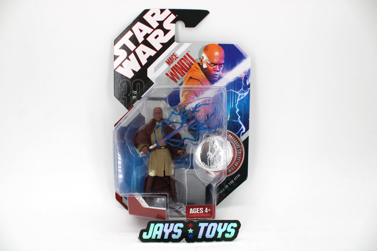 Mace Windu Star Wars Saga Collection 2006 3.75-Inch Figure — Card Front