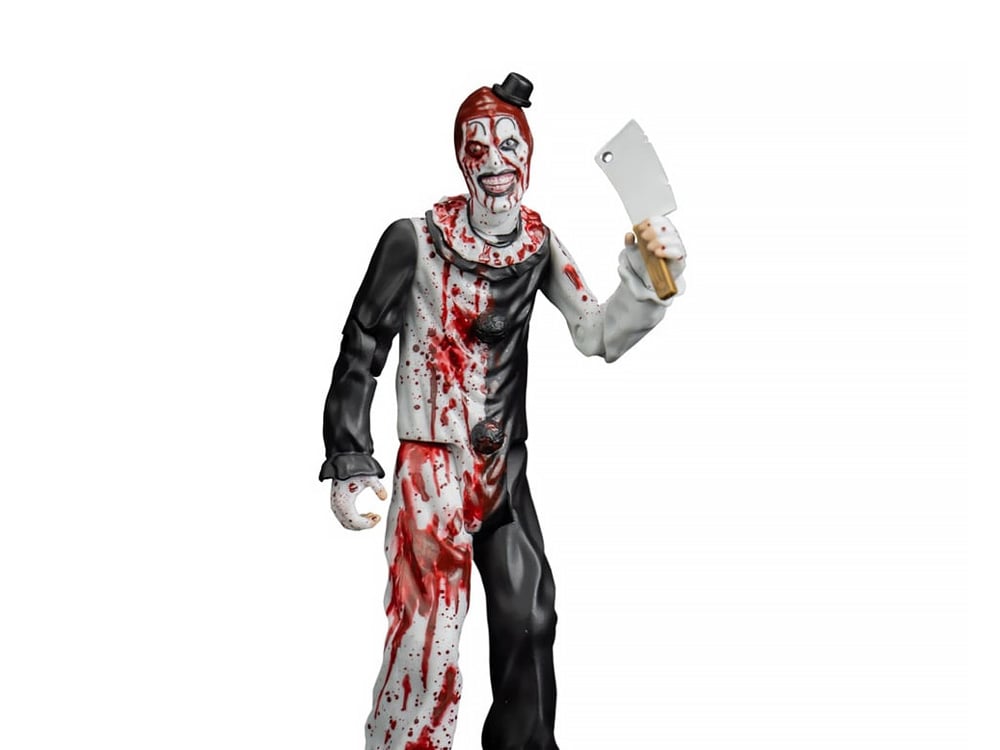 Art the Clown Terrifier 2 Eye Poppin 5-Inch Figure — Front View Holding Cleaver
