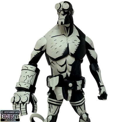 Hellboy Black and White 1:12 Scale Figure — Upper Body Detail with Entertainment Earth Exclusive Badge