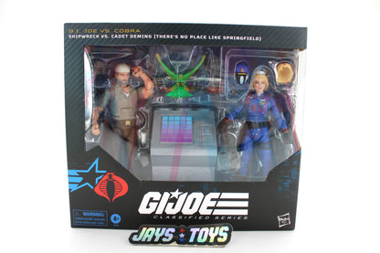 Shipwreck vs Cadet Deming GI Joe Classified Series #205 6-Inch Two-Pack — Box Front View