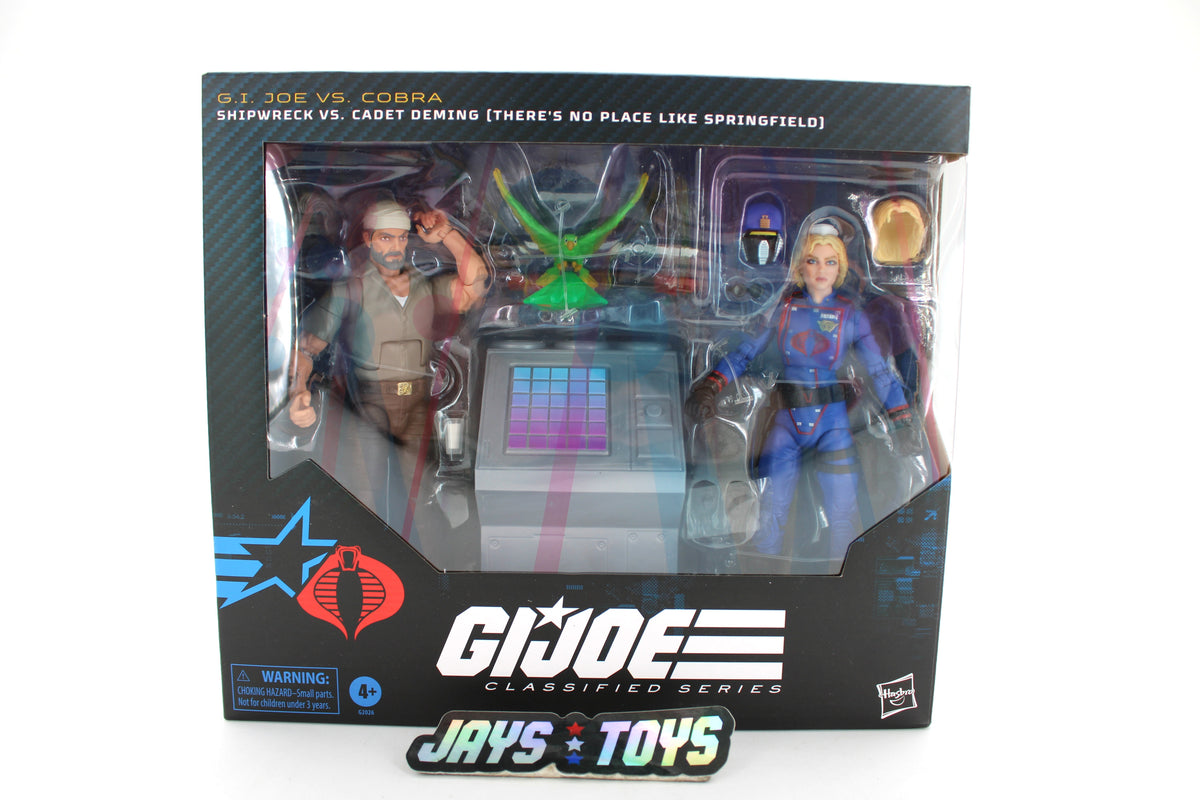 Shipwreck vs Cadet Deming GI Joe Classified Series #205 6-Inch Two-Pack — Box Front View