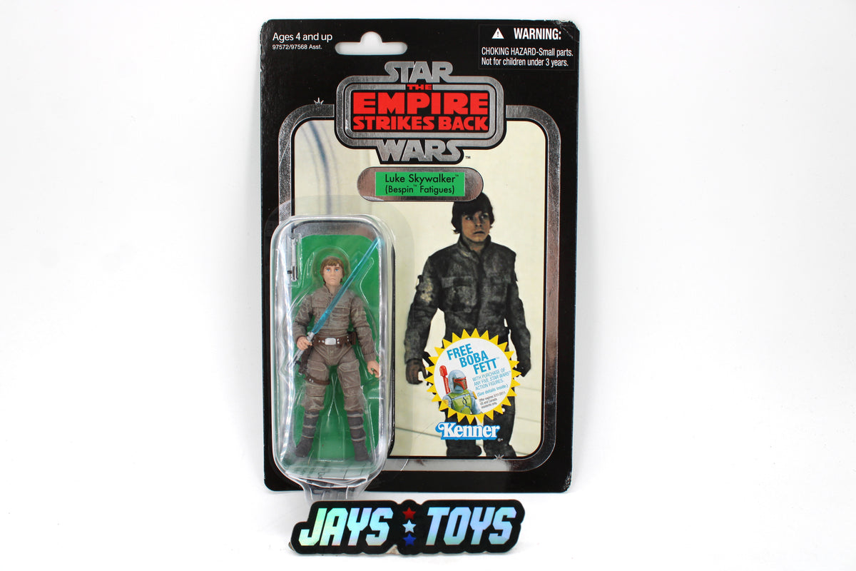 Luke Skywalker Bespin Fatigues Vintage Collection VC04 3.75-Inch Carded Figure — Card Front