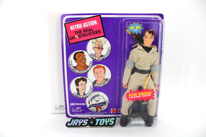 Peter Venkman Retro-Action Real Ghostbusters 8-Inch Figure — Card Front with Portrait Medallions