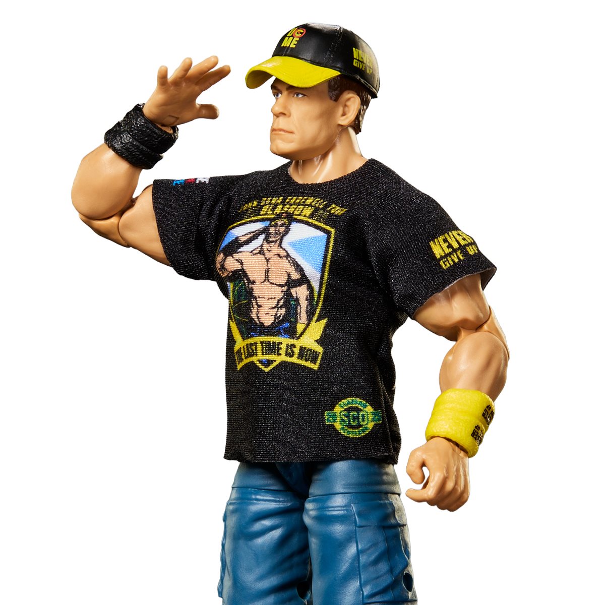 John Cena WWE Elite Top Picks 6-Inch Figure — Figure Detail Close-Up with Farewell Tour Shirt