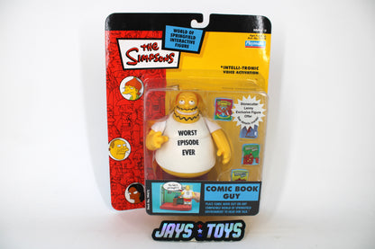 Comic Book Guy World of Springfield Series 15 Figure — Card Front