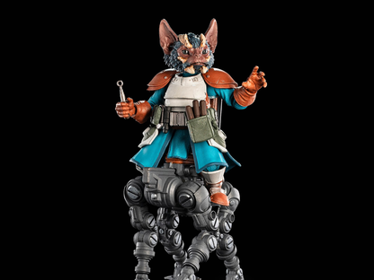 Dr. Zajjarii Cosmic Legions 6-Inch Figure — Front View Seated on Crawler with Tool in Hand