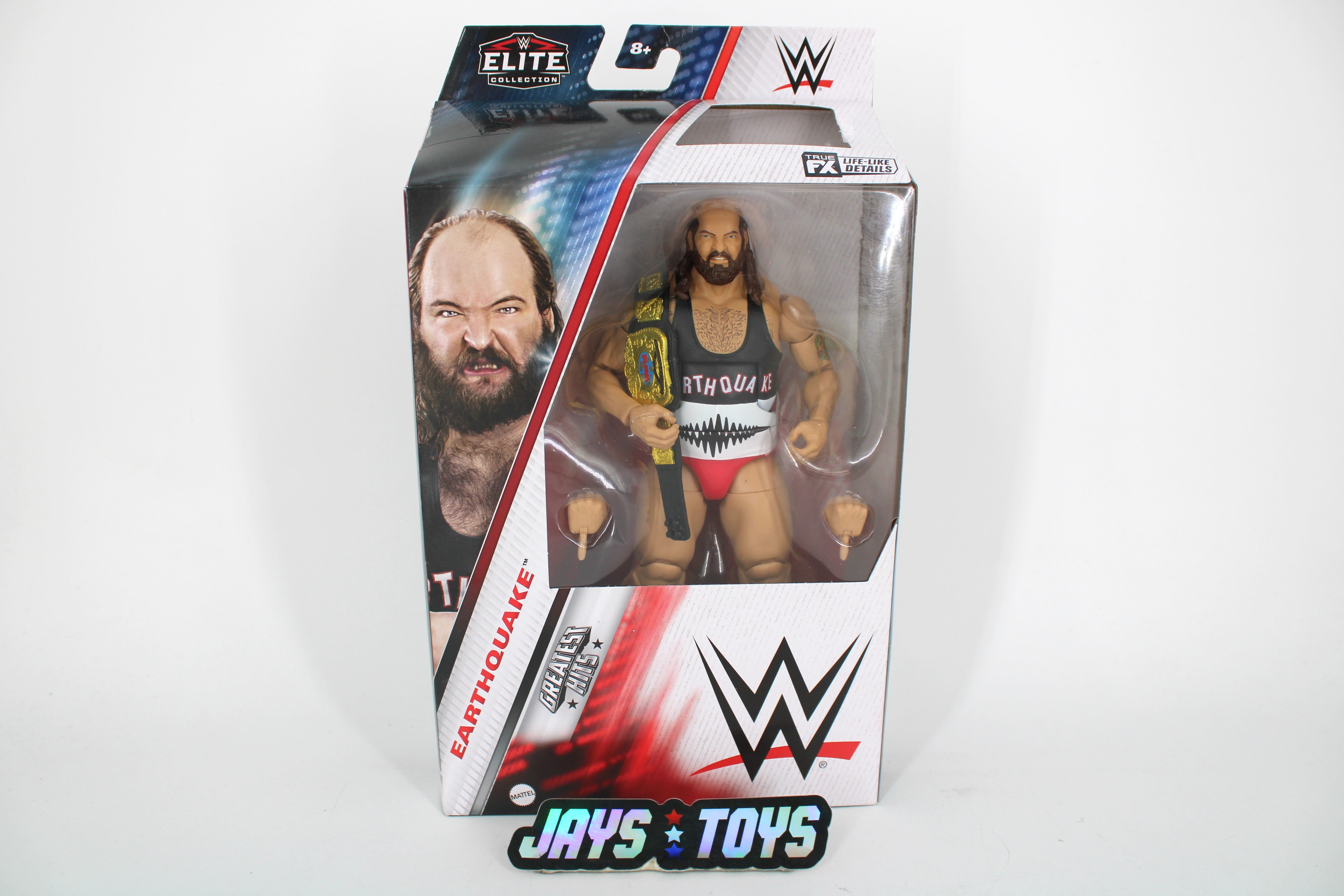 Earthquake WWE Elite Greatest Hits Series 3 Figure — Box Front View