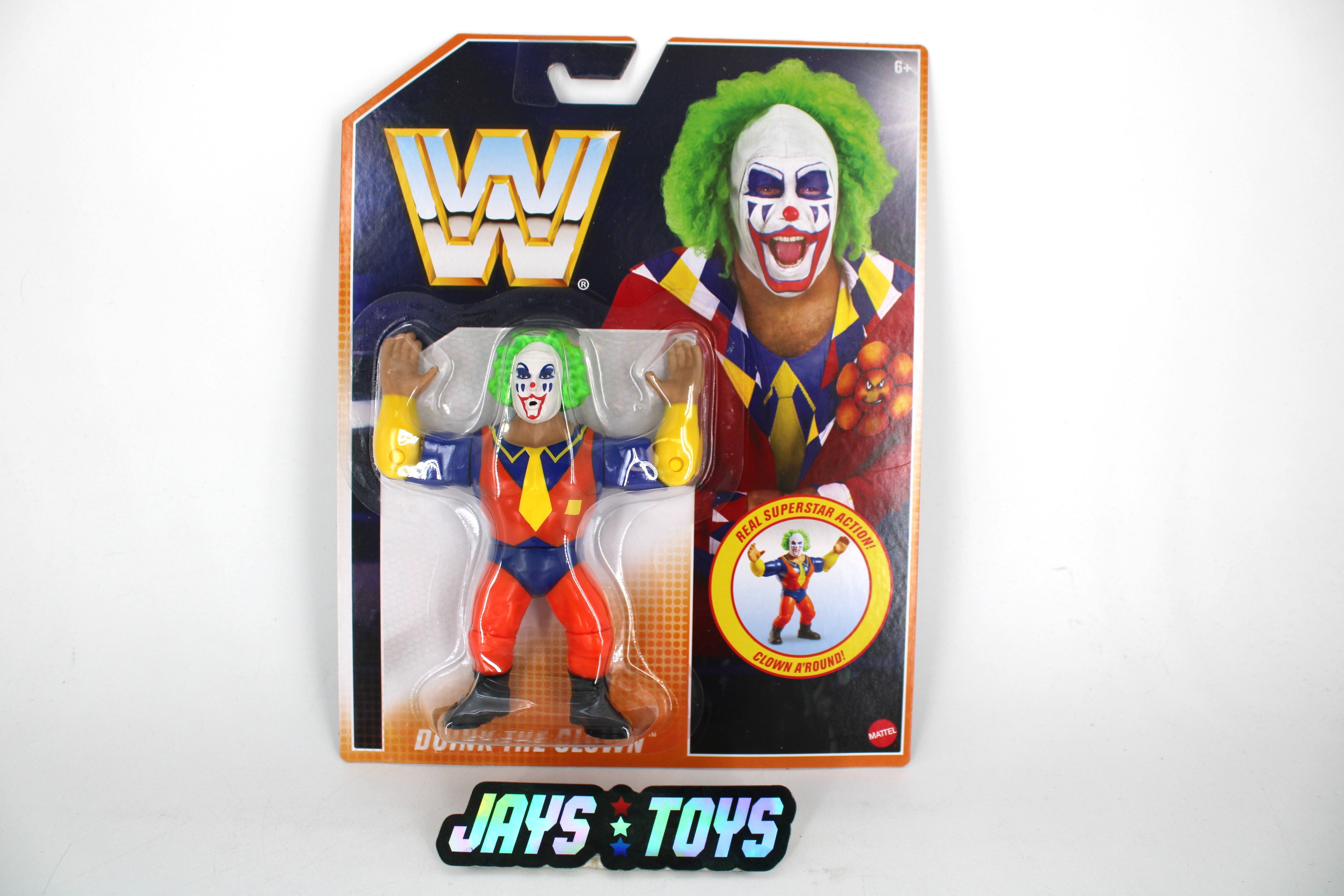 Doink the Clown WWE Retro Series 8 Carded Figure — Card Front View