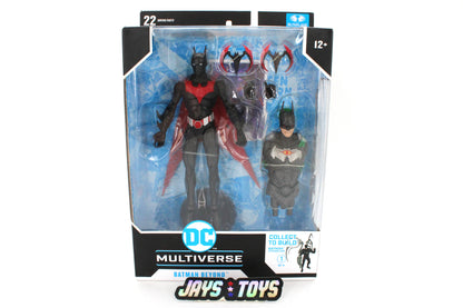 Batman Beyond DC Multiverse Futures End Figure — Card Front with JokerBot CTB Piece Visible