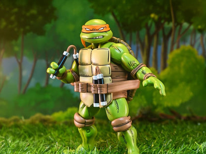Michelangelo TMNT x Usagi Yojimbo 7-Inch Figure — Front View with Nunchuck