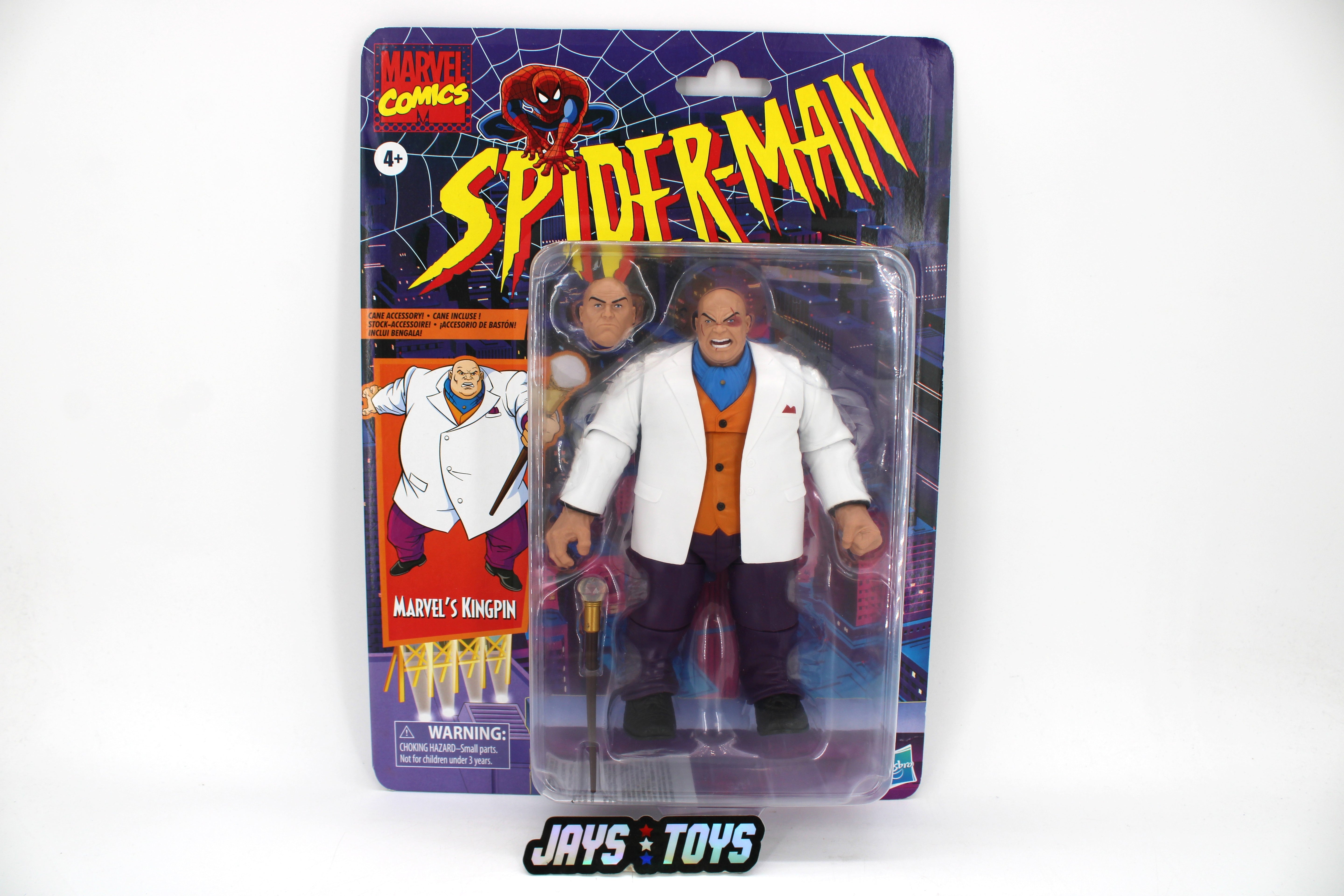 Kingpin Marvel Legends Retro Spider-Man 2020 Deluxe Figure — Card Front View