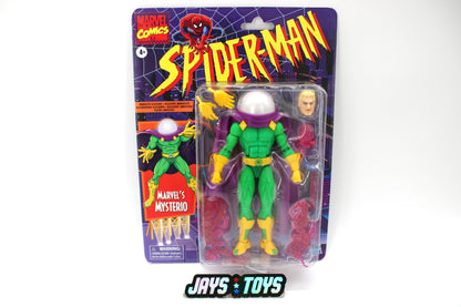 Mysterio Marvel Legends Retro 6-Inch Figure 2025 — Card Front View