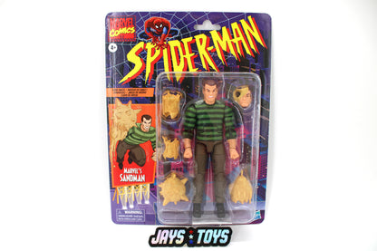 Sandman Marvel Legends Retro 6-Inch Figure 2021 — Card Front