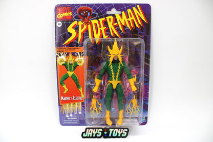 Electro Marvel Legends Retro Collection 2020 Figure — Card Front