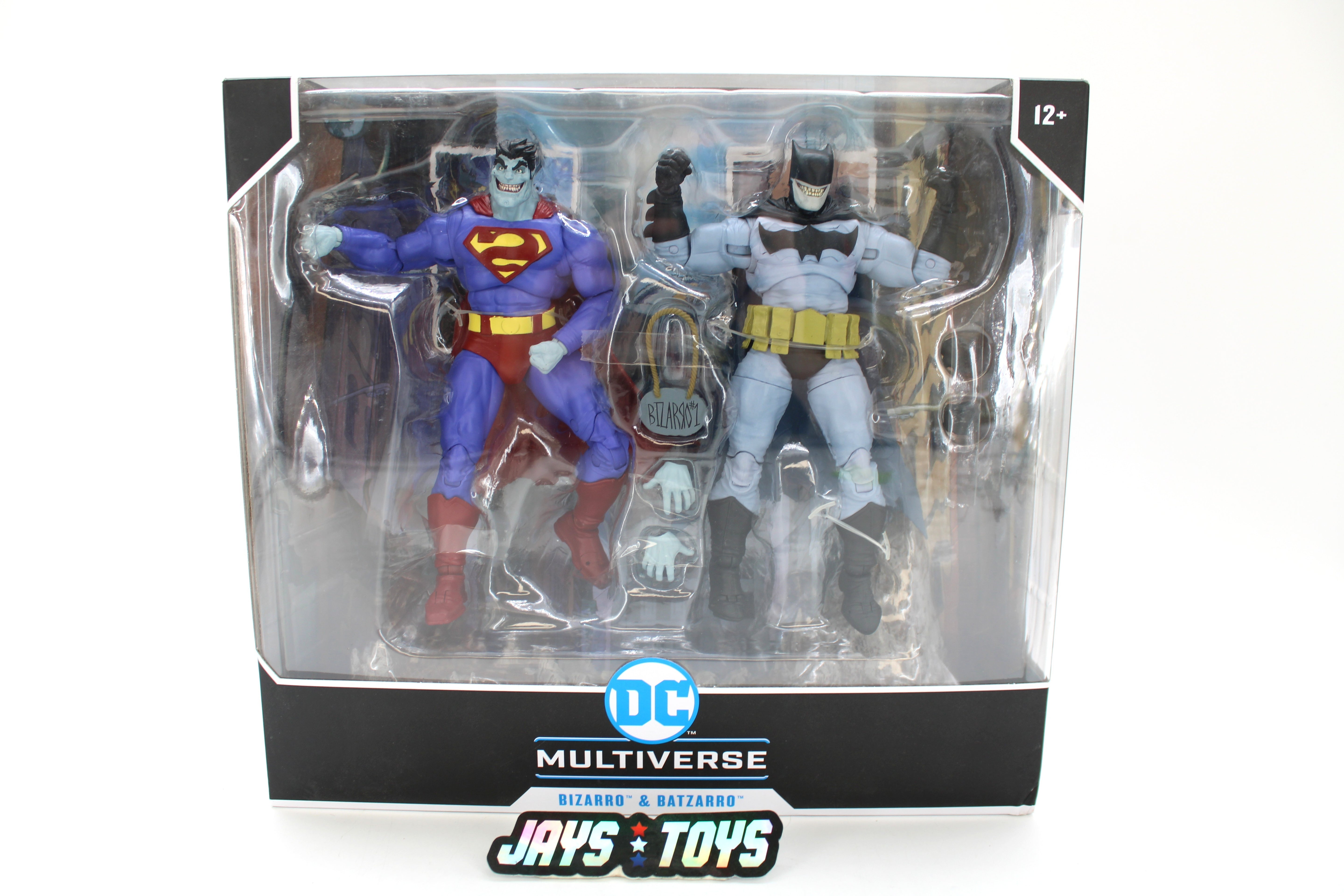 Bizarro & Batzarro DC Multiverse 2-Pack 2024 McFarlane Toys — Box Front View with Both Figures Visible