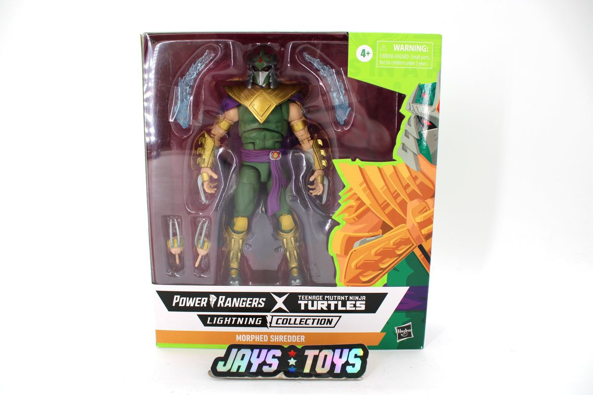 Morphed Shredder Power Rangers Lightning Collection 6-Inch Figure — Box Front View