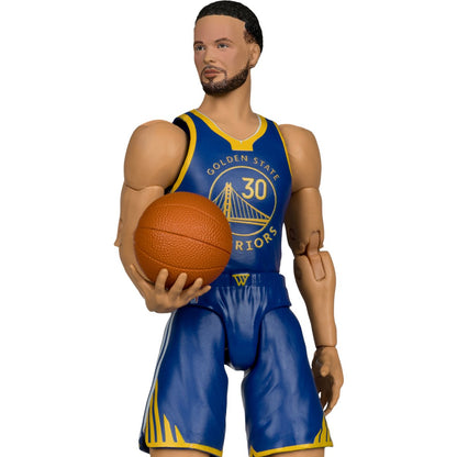 Stephen Curry NBA McFarlane SportsPicks 6-Inch Figure — Front View Holding Basketball