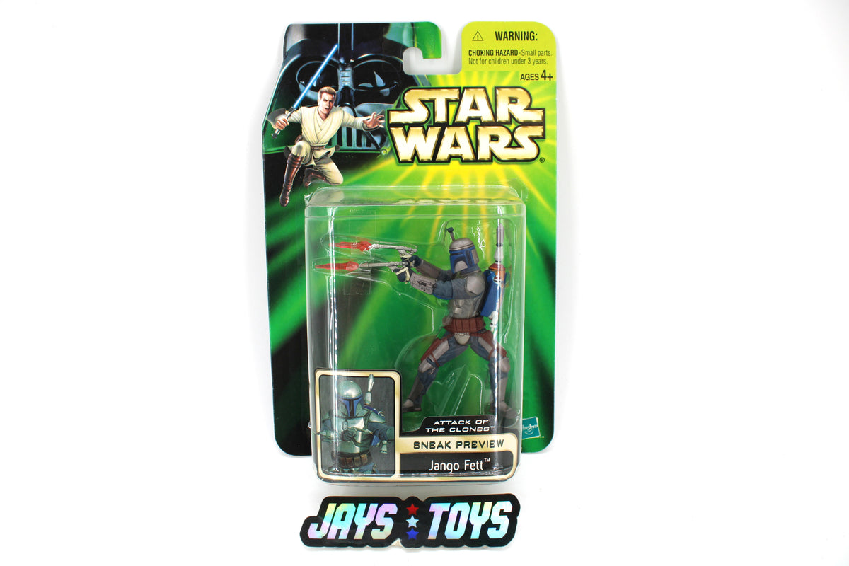 Jango Fett Star Wars AOTC Sneak Preview 3.75-Inch Figure — Card Front