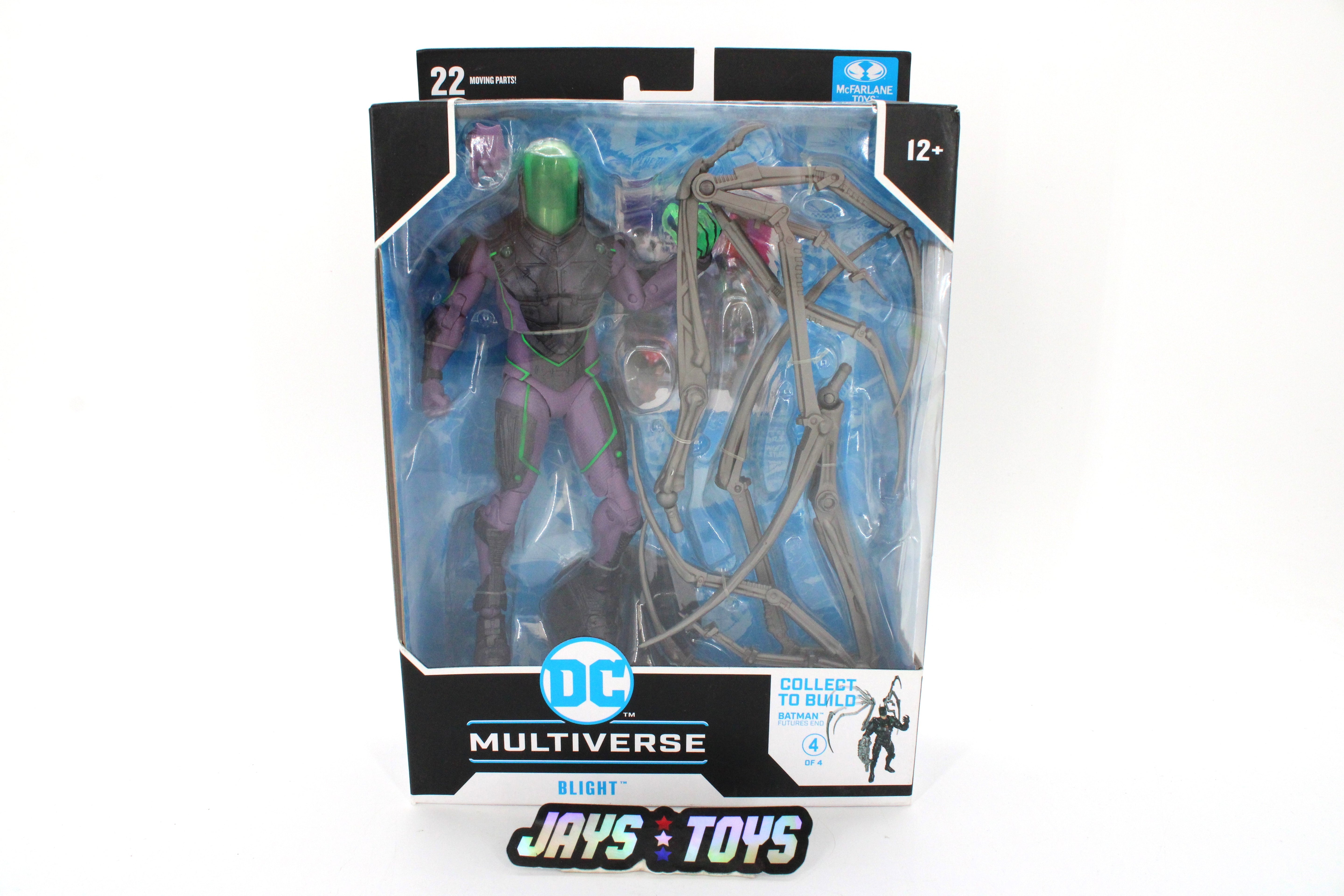 Blight DC Multiverse 7-Inch Figure — Box Front View with Collect to Build Batman Futures End callout