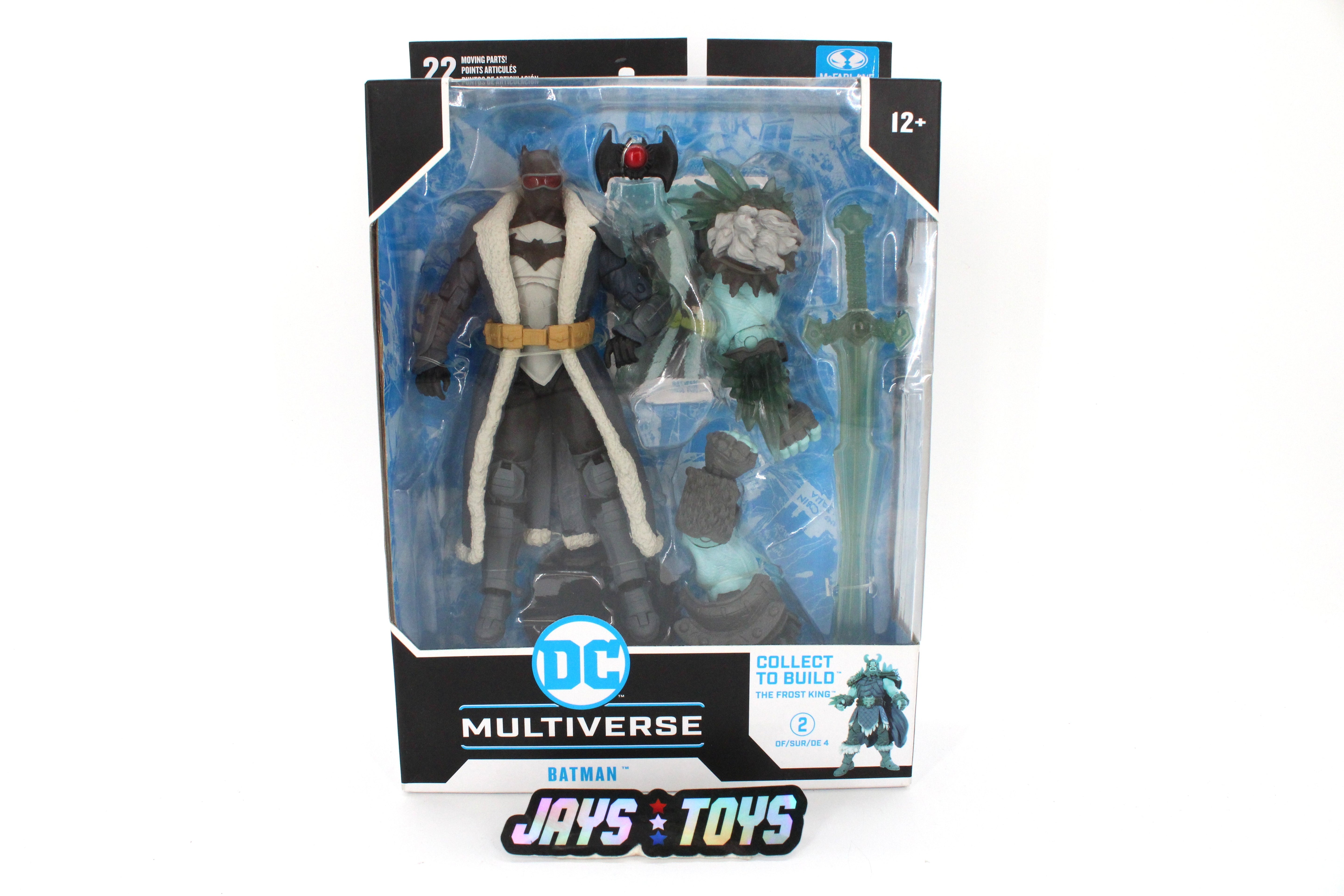 Batman Endless Winter DC Multiverse Figure — Card Front with Frost King BAF Parts Displayed