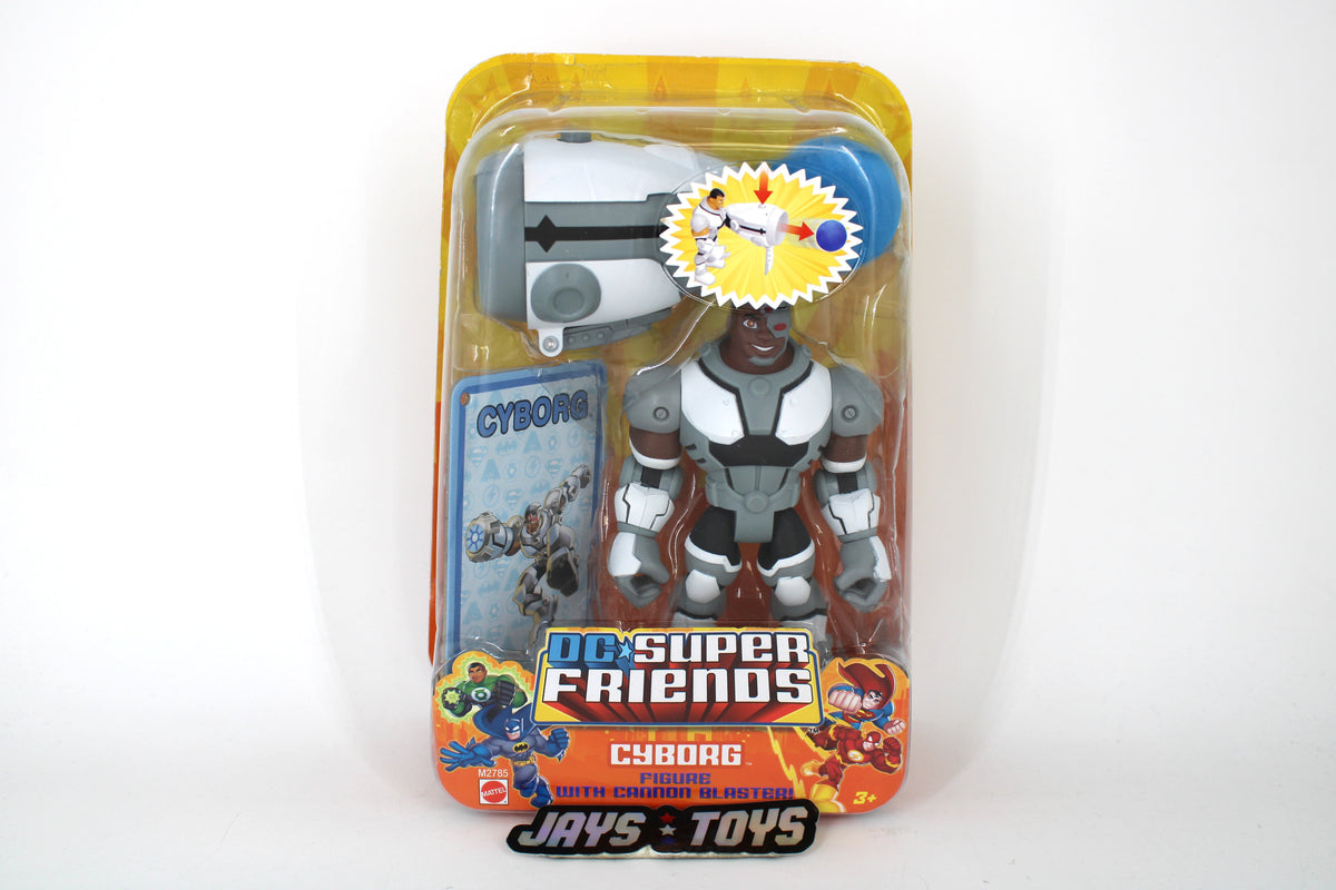 Cyborg DC Super Friends 2007 Figure with Cannon Blaster — Card Front