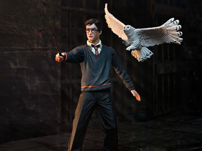 Harry Potter Legacy Collection 7-Inch Figure — Dynamic Front View with Hedwig in Flight