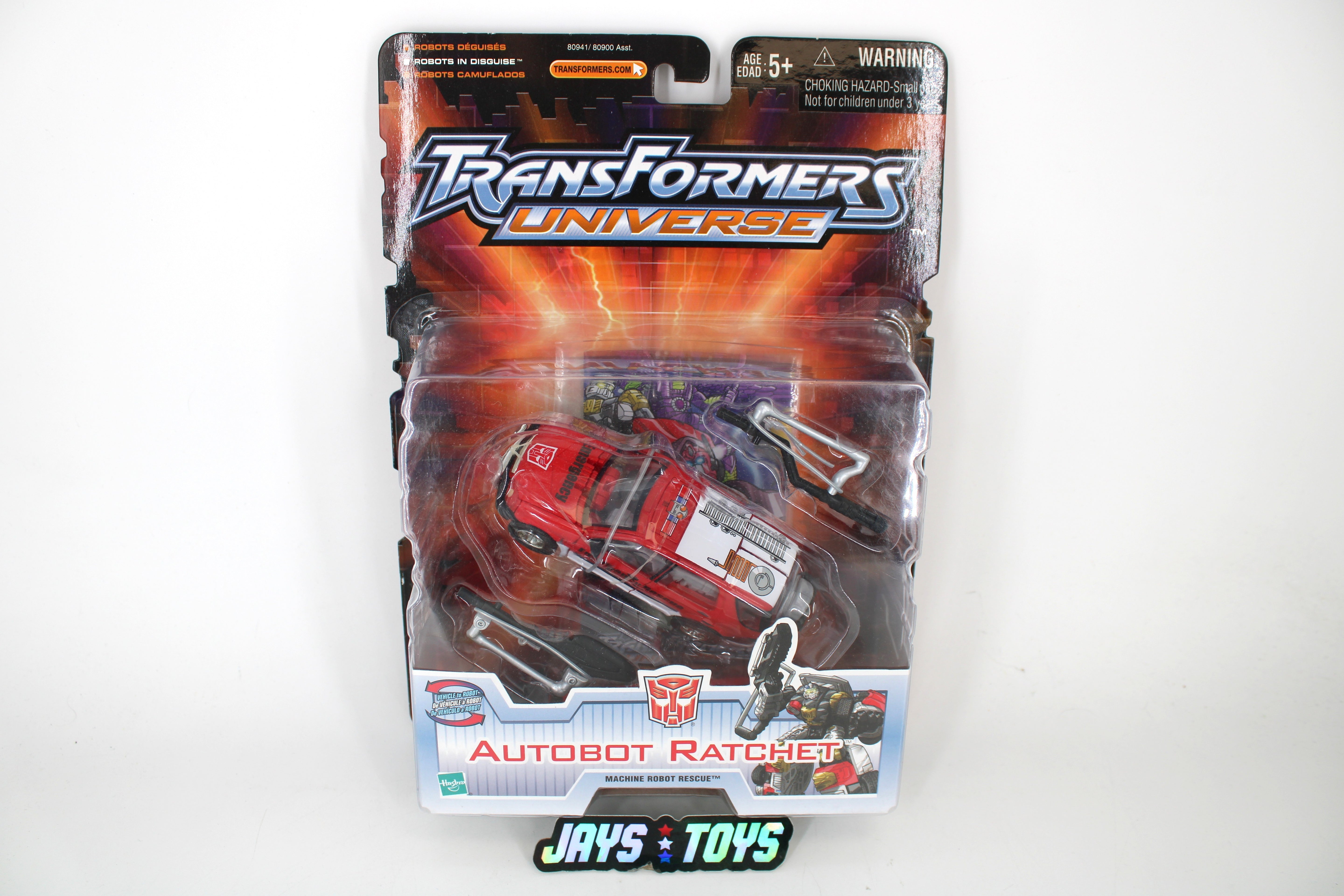 Autobot Ratchet Transformers Universe 1.0 Machine Robot Rescue — Card Front