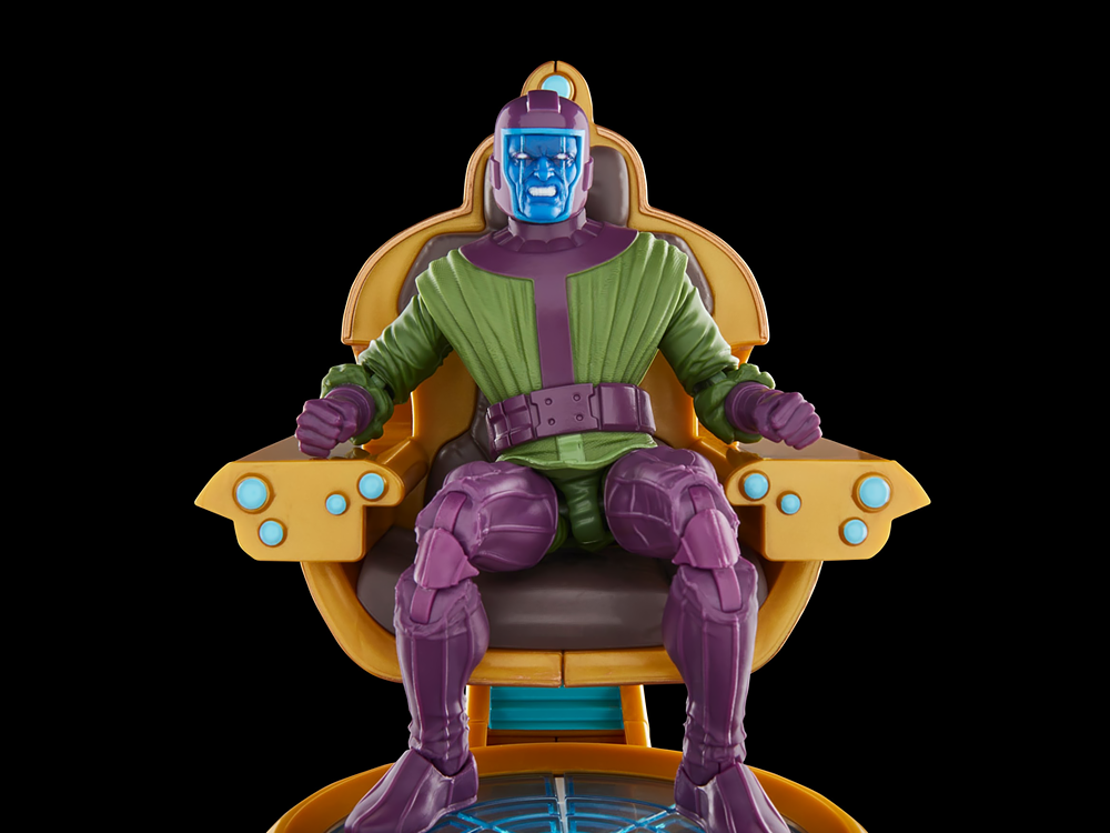 Kang the Conqueror Marvel Legends 6-Inch Figure — Seated on Throne Front View