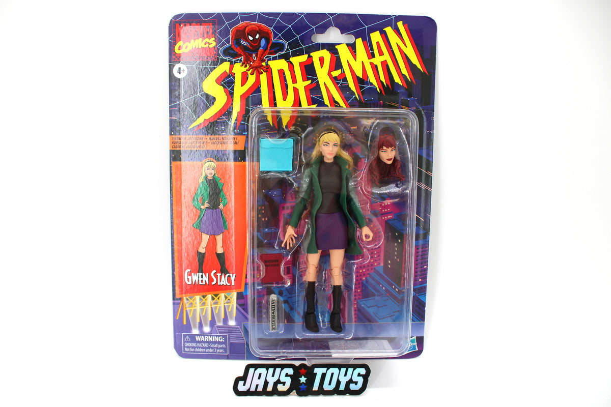 Gwen Stacy Marvel Legends Retro 6-Inch Figure — Card Front View