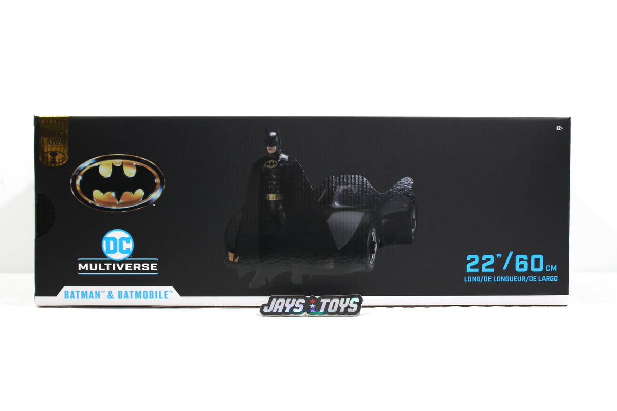 Batman & Batmobile 1989 DC Multiverse Gold Label 2-Pack — Box Front View