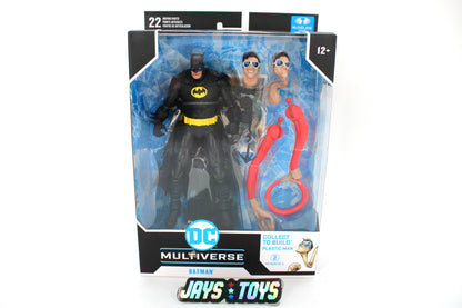 Batman JLA DC Multiverse 7-Inch Figure — Card Front with Plastic Man BAF Torso Arms