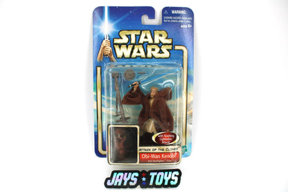 Obi-Wan Kenobi Jedi Starfighter Pilot Saga 3.75-Inch Carded Figure — Card Front