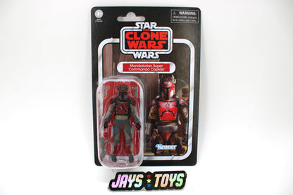 Mandalorian Super Commando Captain Vintage Collection VC246 3.75-Inch Figure — Card Front