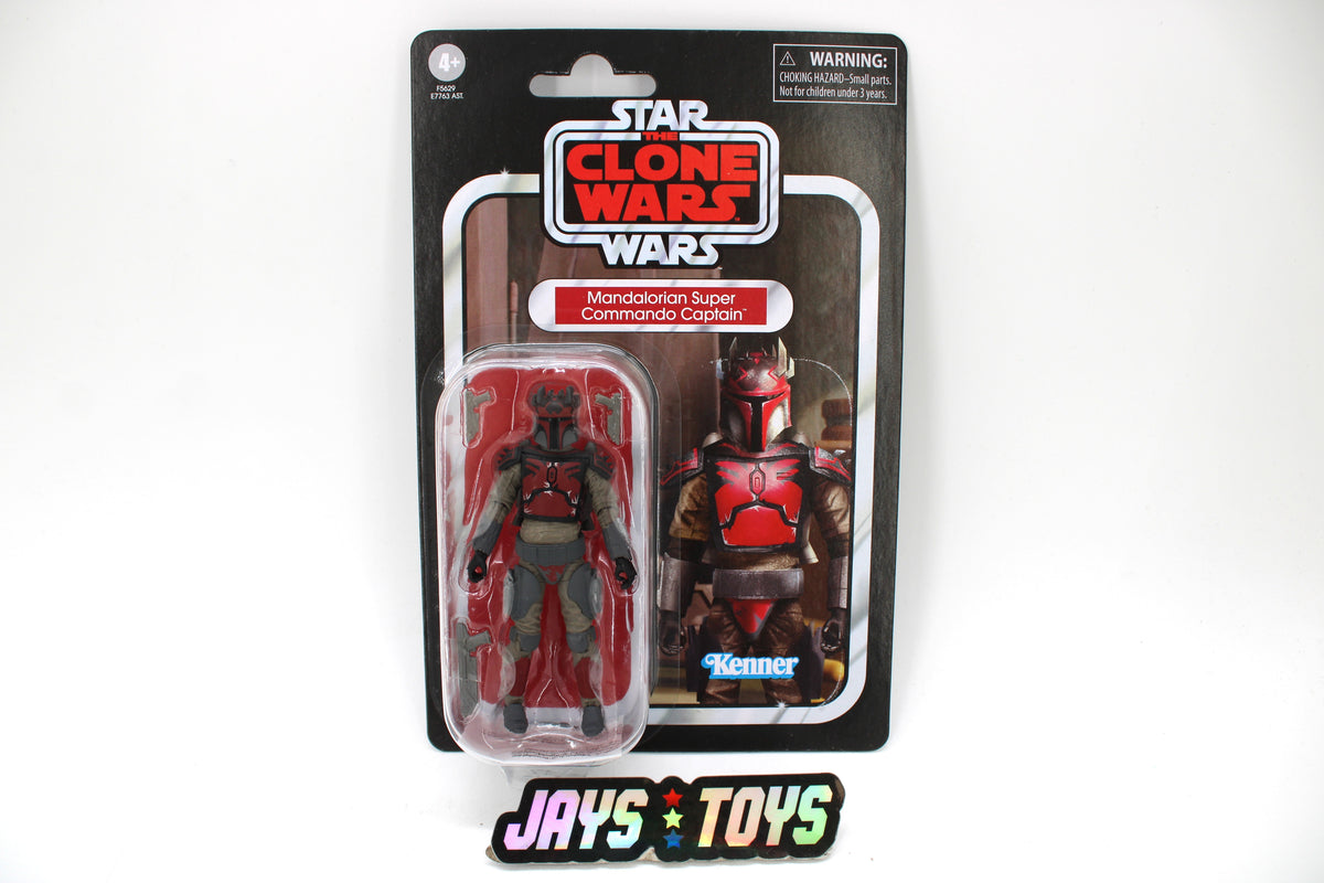 Mandalorian Super Commando Captain Vintage Collection VC246 3.75-Inch Figure — Card Front