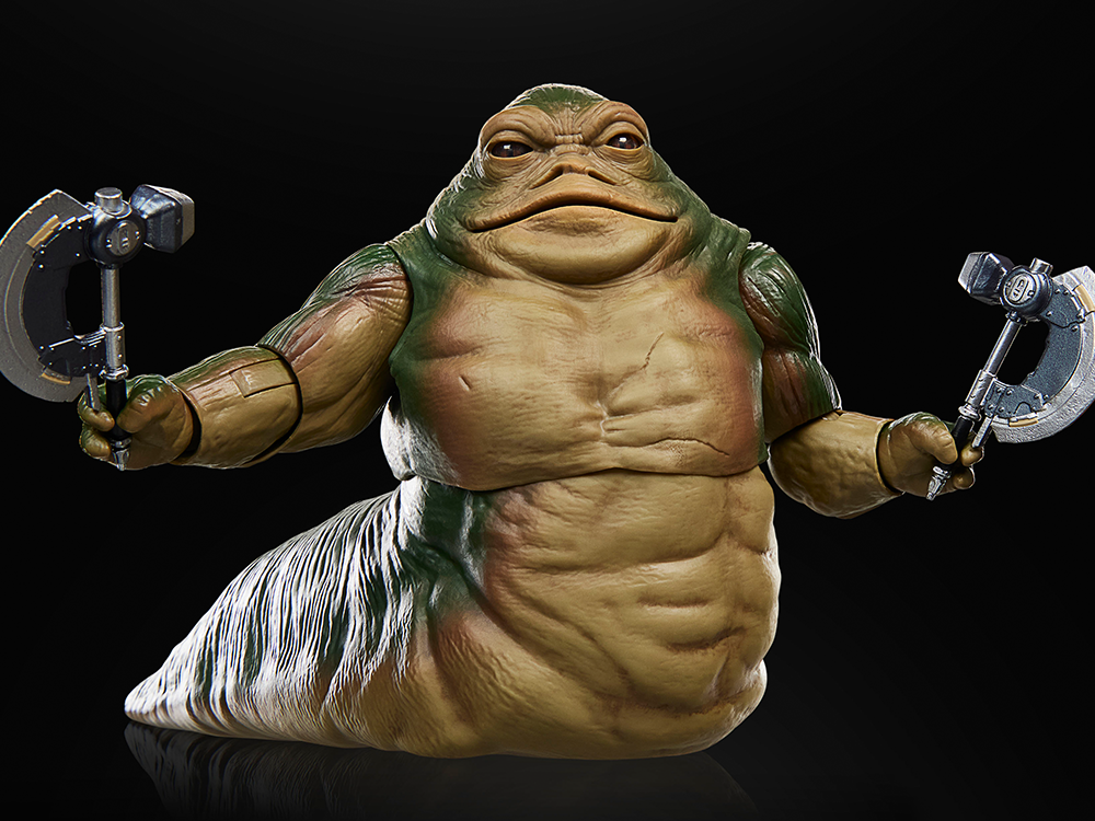 Rotta the Hutt Black Series 6-Inch Figure — Front View Dual Axes Pose