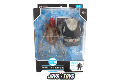 Scarecrow DC Multiverse Last Knight on Earth 7-Inch Figure — Card Front with Bane C2B Torso Piece Visible