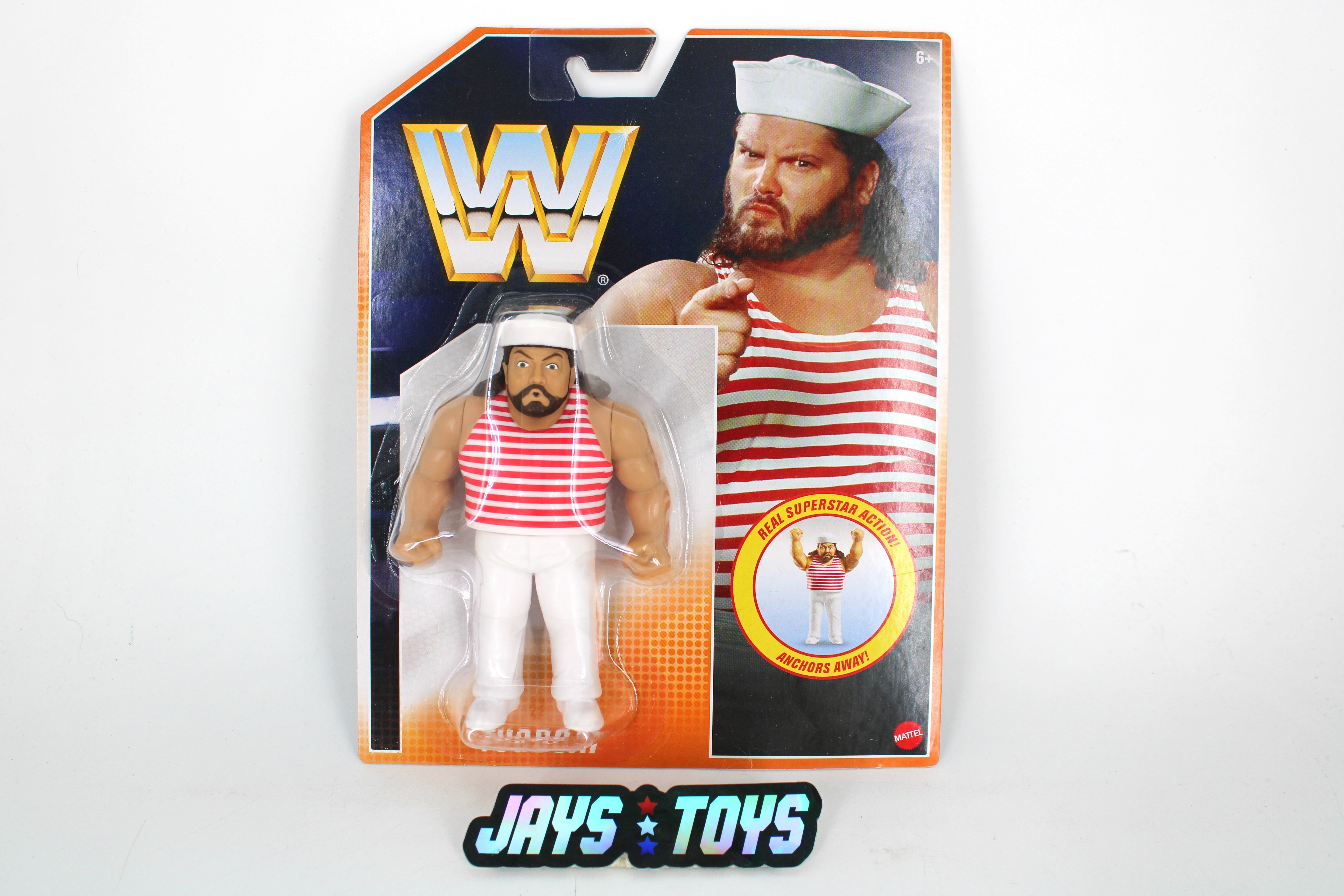Tugboat WWE Retro Wave 3 Mattel Creations Figure — Card Front