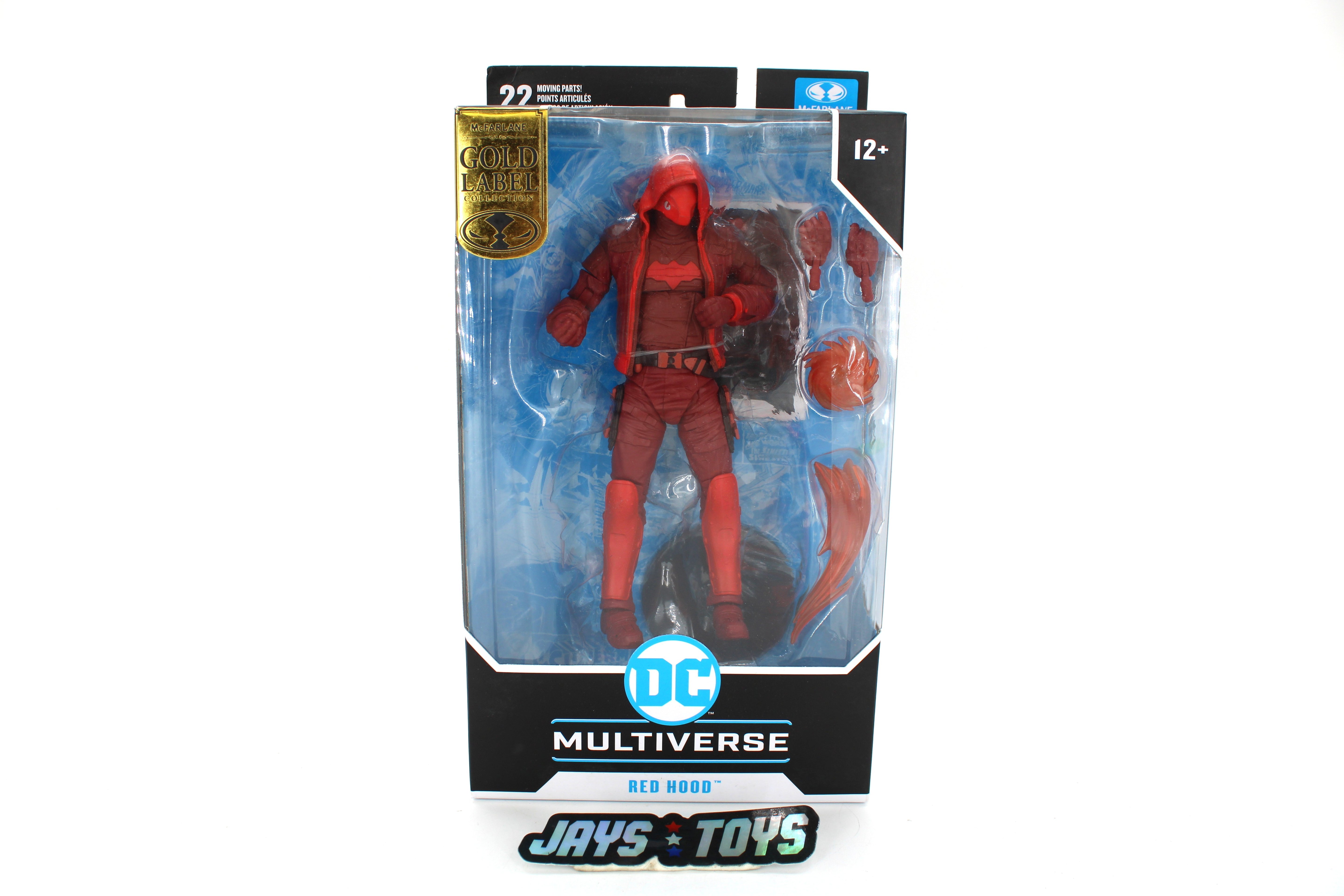 Red Hood DC Multiverse Gold Label 7-Inch Figure — Card Front with Gold Label Medallion Seal