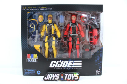 GI Joe Diver vs Cobra Diver Classified Series #169 M.A.S.S. Device Two-Pack — Box Front View