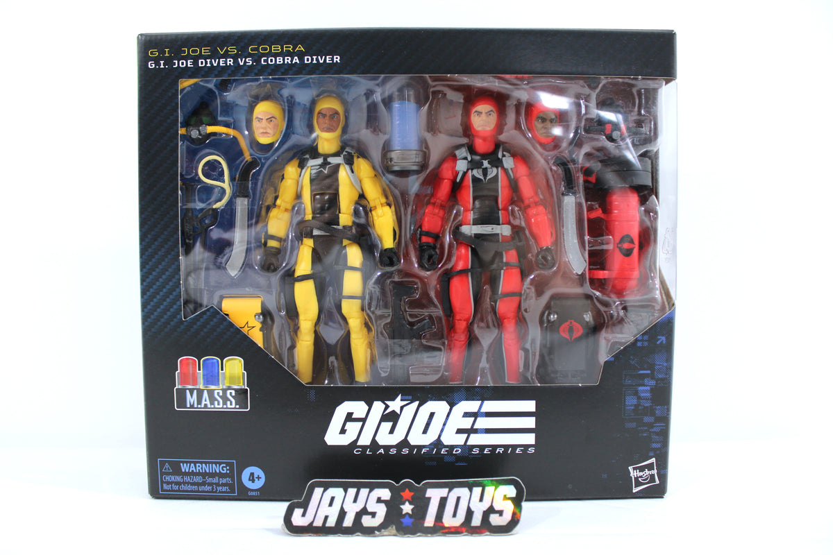 GI Joe Diver vs Cobra Diver Classified Series #169 M.A.S.S. Device Two-Pack — Box Front View