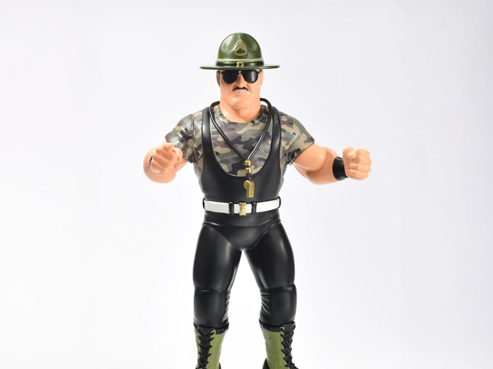 Sgt. Slaughter Big Rubber Guys 8-Inch Figure — Front View Out of Box