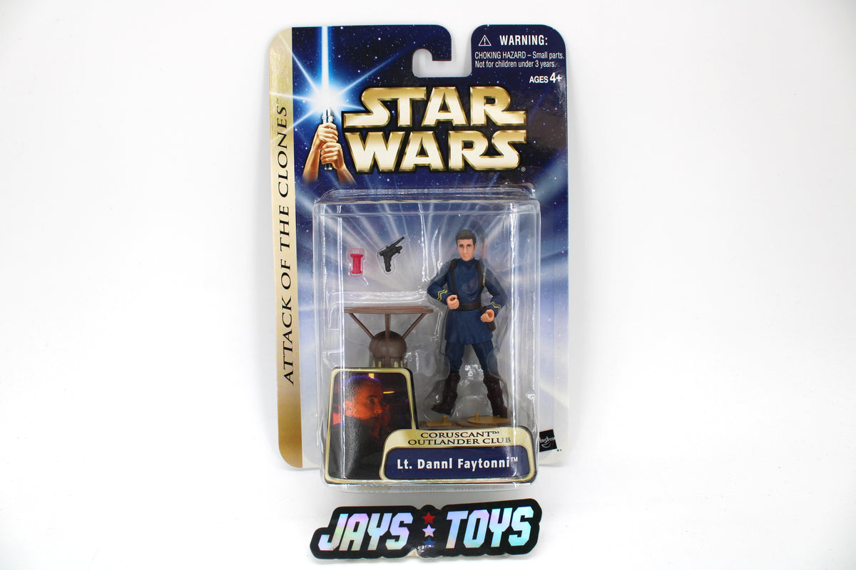 Lt. Dannl Faytonni Star Wars Attack of the Clones 3.75-Inch Figure — Card Front